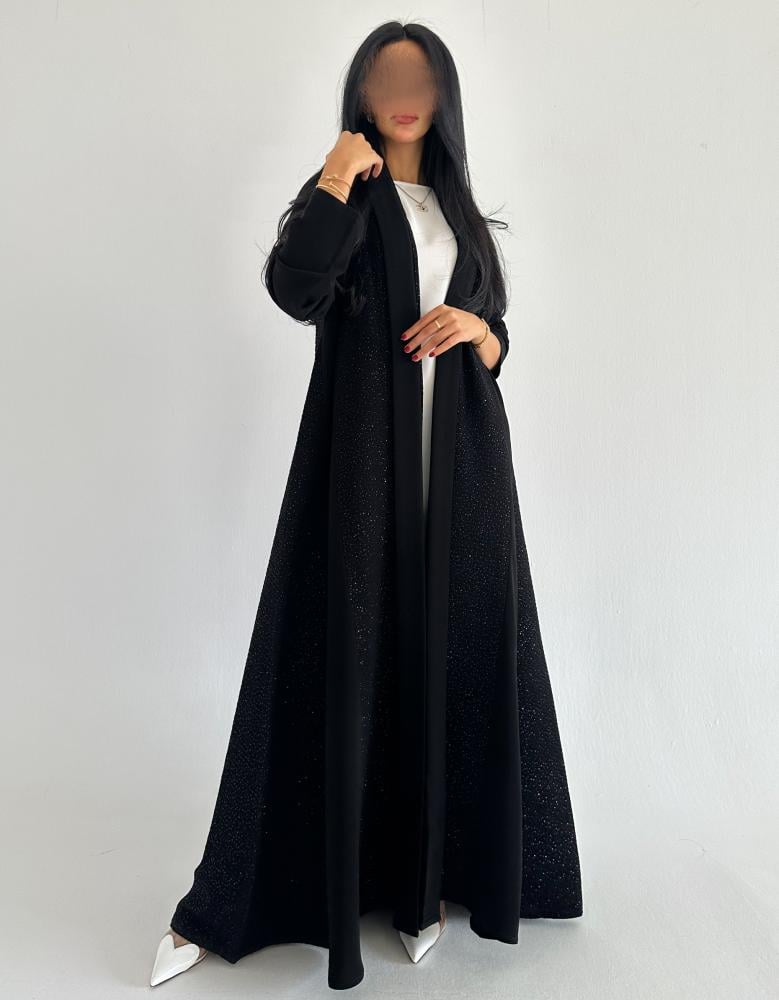 Royal crepe with jacquard zari shimmer cloche